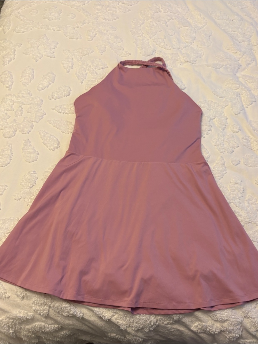 Women's Mauve Halter Skater Dress